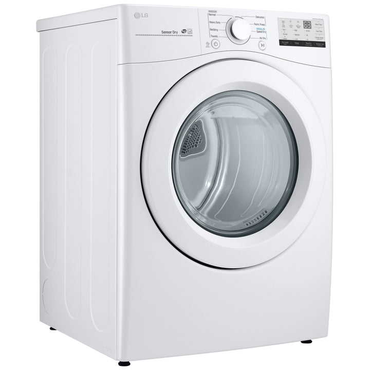 LG DLE3400W Electric Dryer Certified, Electric Dryer, 7.4 cu. ft. Dryer Capacity, 8 Dry Cycles, 3 Temperature Settings, Stackable Sensor Dry, Smart Diagnosis, LoDecibel Quiet Operation