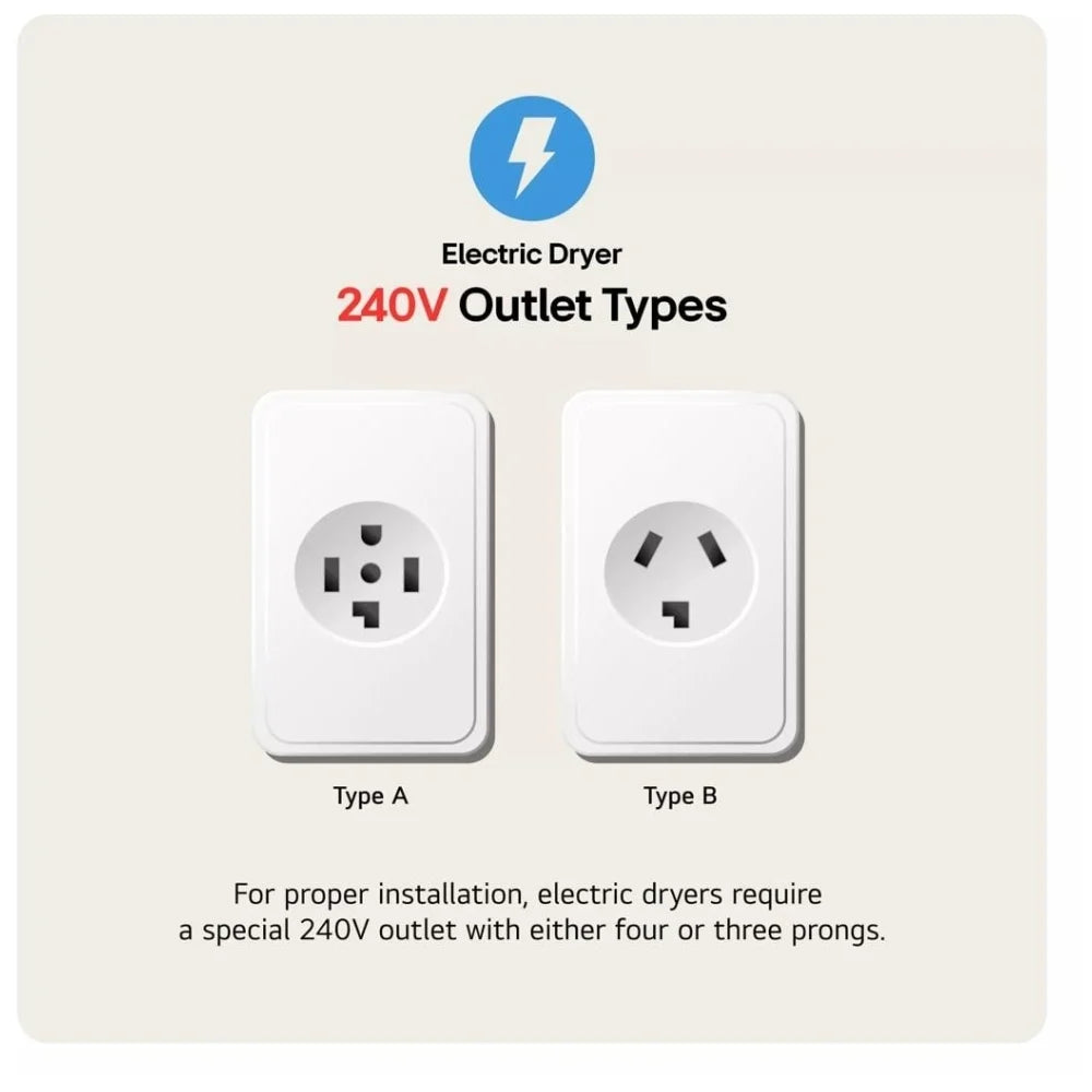 LG DLE8400WE Electric Dryer, 7.3 cu. ft. Dryer Capacity, 8 Dry Cycles, 5 Temperature Settings, Vented, Wifi Enabled, Alpine White colour