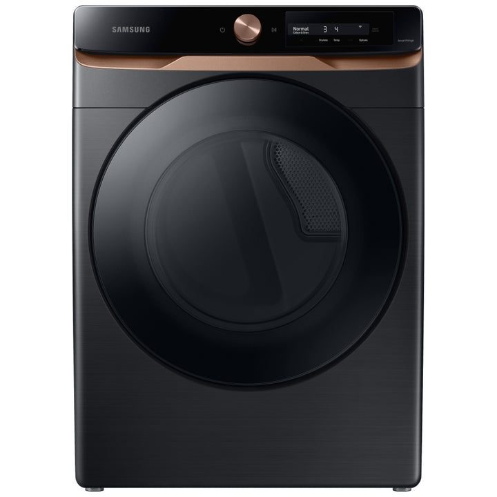 Samsung DVE46BG6500VAC Electric Dryer, 27 inch Width, 7.5 cu. ft. Capacity, Steam Clean, 5 Temperature Settings, Stackable, Steel Drum, Wifi Enabled, Black Stainless colour Steam Hose Kit Included
