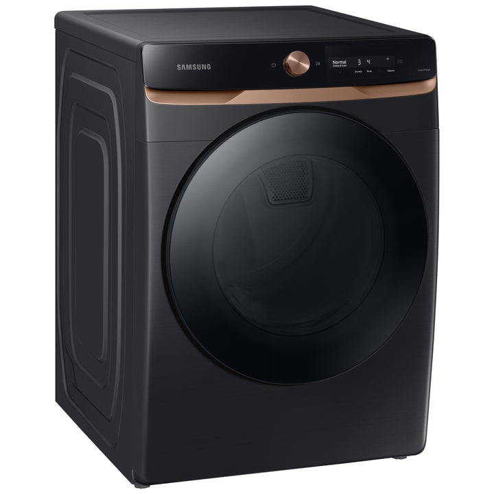 Samsung DVE46BG6500VAC Electric Dryer, 27 inch Width, 7.5 cu. ft. Capacity, Steam Clean, 5 Temperature Settings, Stackable, Steel Drum, Wifi Enabled, Black Stainless colour Steam Hose Kit Included