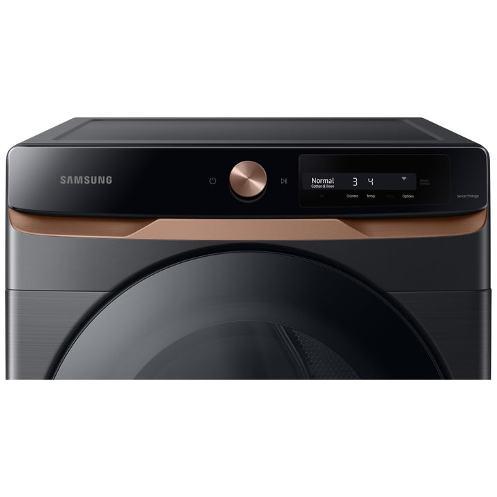 Samsung DVE46BG6500VAC Electric Dryer, 27 inch Width, 7.5 cu. ft. Capacity, Steam Clean, 5 Temperature Settings, Stackable, Steel Drum, Wifi Enabled, Black Stainless colour Steam Hose Kit Included