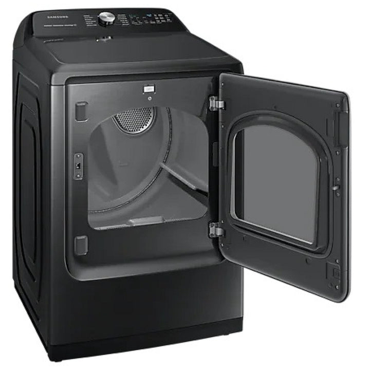 Samsung DVE50A5405V - DVE50A5405V/AC Dryer, Vented, 12 Dry Cycles, Steam Clean, 5 Temperature Settings, Wifi Enabled, Black Stainless Steel colour