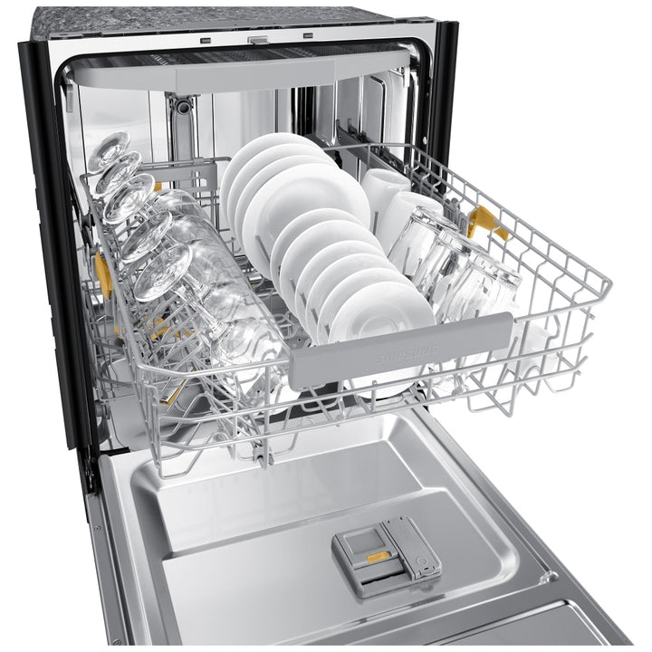Samsung Bespoke DW80B7070US Dishwasher, 24 inch Exterior Width, 42 dB Decibel Level, Fully Integrated, Stainless Interior, 7 Wash Cycles, 15 Capacity