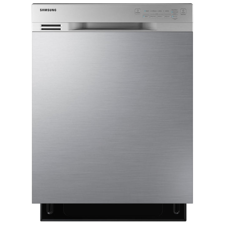 Samsung DW80J3020US - Dishwasher, 24" Exterior Width, 50 dB Decibel Level, Full Console, Stainless Steel (Interior), 4 Wash Cycles, 15 Capacity (Place Settings), Hard Food Disposal, 2 Loading Racks