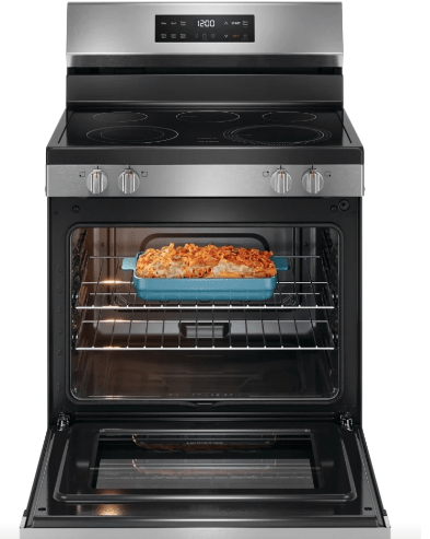 Frigidaire FCRE306CAS Range, Electric, 30 inch Exterior Width, 5 Burners, 5.3 cu. ft. Capacity, Storage Drawer, 1 Ovens, Stainless Steel
