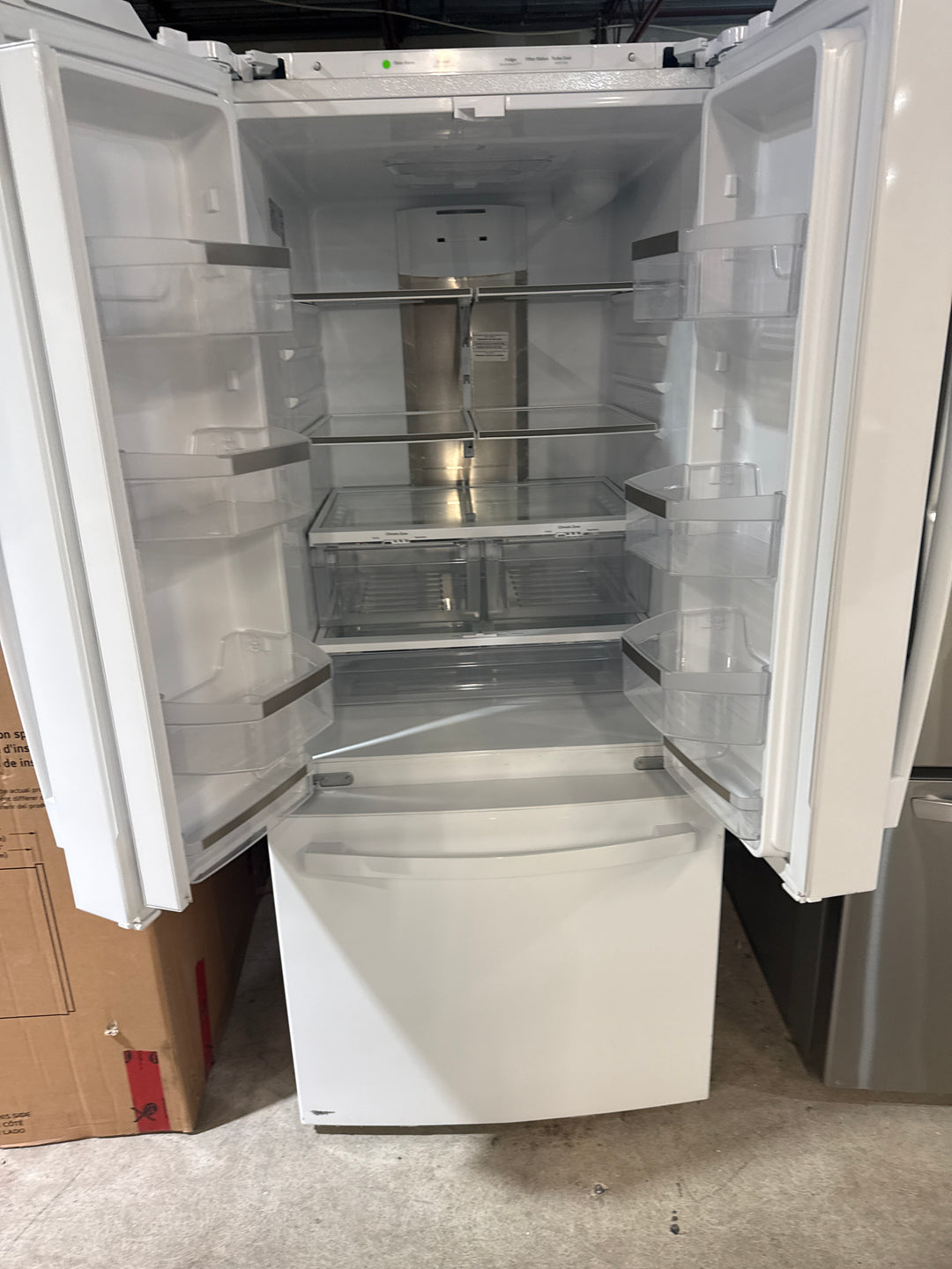 GE Profile PNE21NGLKWW French Door Refrigerator, 30 inch Width, ENERGY STAR Certified, 20.8 cu. ft. Capacity, White colour