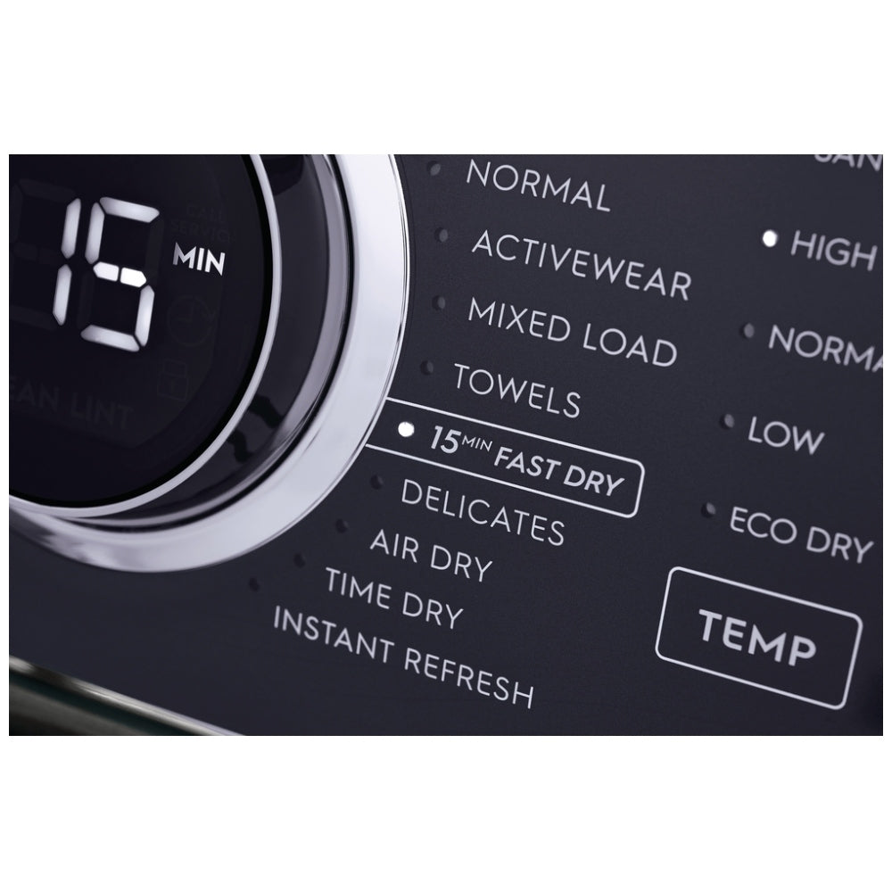 Electrolux ELFE763CAT Electric Dryer, 8 cu. ft. Dryer Capacity, 11 Dry Cycles, Steam Clean, 5 Temperature Settings, Vented, Stackable, Titanium colour