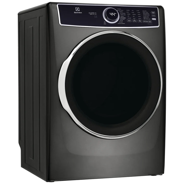 Electrolux ELFE763CAT Electric Dryer, 8 cu. ft. Dryer Capacity, 11 Dry Cycles, Steam Clean, 5 Temperature Settings, Vented, Stackable, Titanium colour