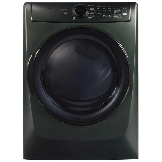 ELFE773CAA- Electrolux ELFE773CAA Electric Dryer, 8 cu. ft. Dryer Capacity, Steam Clean, 5 Temperature Settings, Stackable, Steel Drum, Alpine Green color