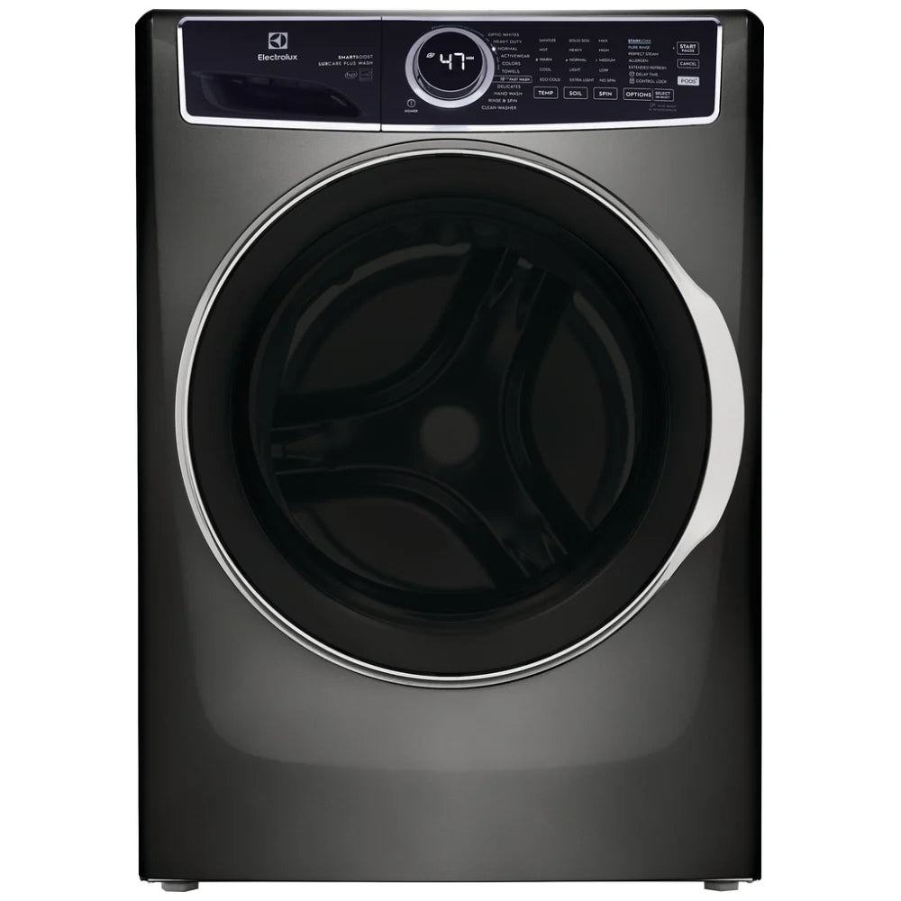 Electrolux ELFW7637AT Front Load Washer, 27" Width, ENERGY STAR Certified, 5.2 cu. ft. Capacity, Steam Clean, 11 Wash Cycles, Water Heater, Titanium