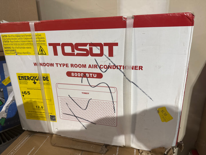 TOSOT 8,000 Air Conditioner Cools up to 350 sq. ft. Quiet, LED, Smart Remote Control, Energy Efficient Window AC, 8000 BTU, White