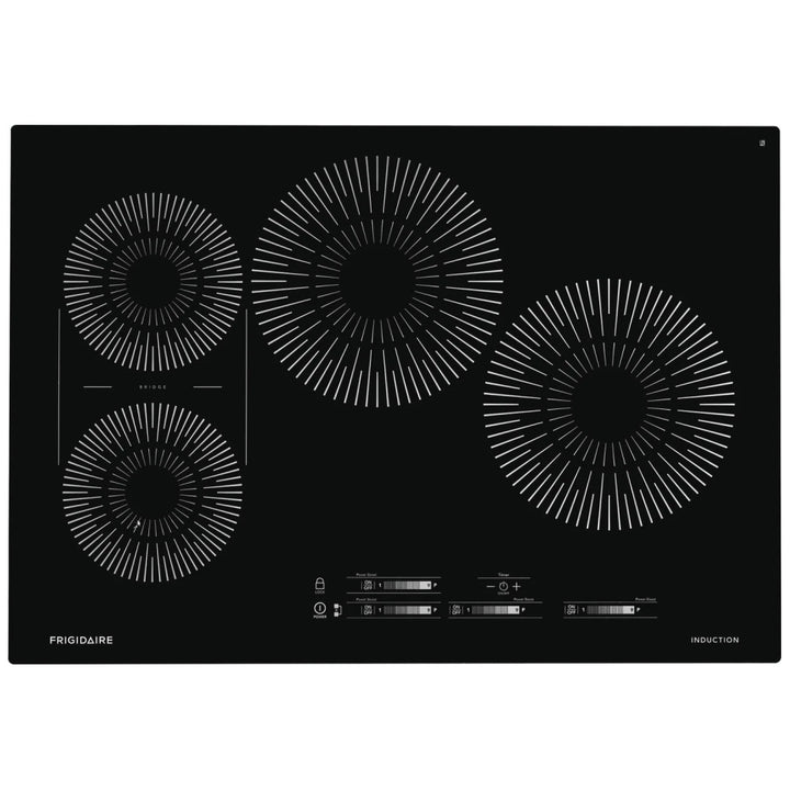 Frigidaire FCCI3027AB Induction Cooktop, 30 inch Exterior Width, 4 Burners, 3,600 W Highest Element, Black colour