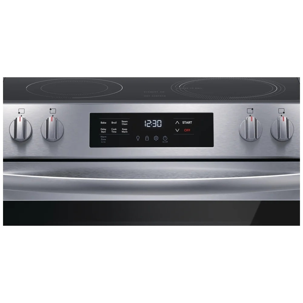 Frigidaire FCFE306CAS 30 inch Front Control Electric Range, 5.3 cu. ft., Stainless Steel