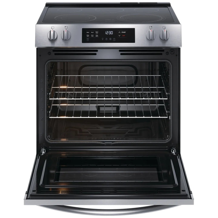 Frigidaire FCFE306CAS 30 inch Front Control Electric Range, 5.3 cu. ft., Stainless Steel