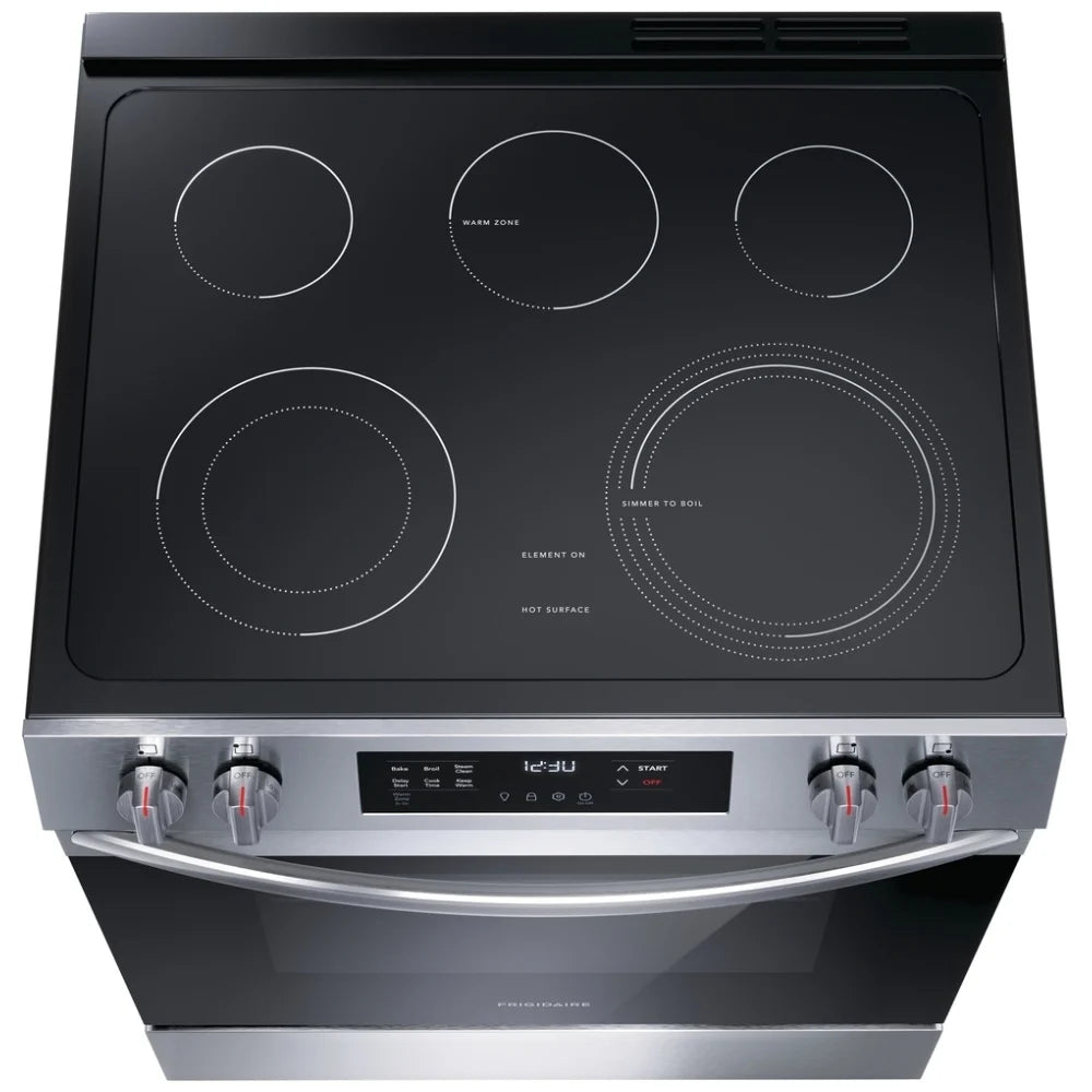 Frigidaire FCFE306CAS 30 inch Front Control Electric Range, 5.3 cu. ft., Stainless Steel
