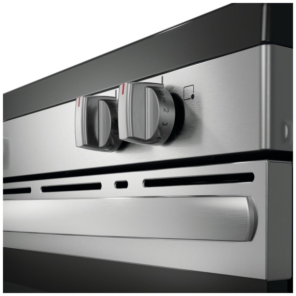Frigidaire FCRE306CAS Electric Range, 5.3 cu. ft. Capacity, 30 inch Exterior Width, 5 Burners, Storage Drawer, Steam Clean, 3,200 W Highest Element, Stainless Steel colour Steam Clean