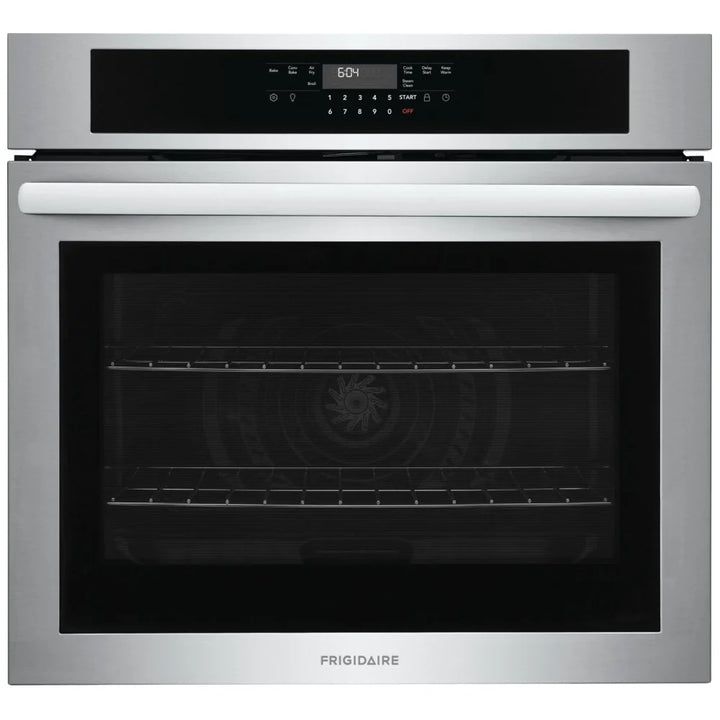 Frigidaire FCWS3030AS Single Wall Oven, 30 inch Exterior Width, Convection, 5.3 cu. ft. Capacity, Air Fry, Stainless Steel colour Category: Single Wall Ovens