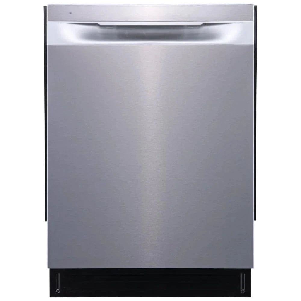 Frigidaire FDHP4336AS Dishwasher, 24 inch Exterior Width, 49 dB Decibel Level, Fully Integrated, Stainless Steel (Interior), 5 Wash Cycles, 12 Capacity (Place Settings), Hard Food Disposal, Stainless Steel color