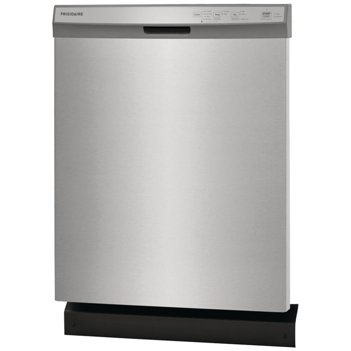 Frigidaire FDPC4314AS Dishwasher, 24 inch Exterior Width, 54 dB Decibel Level, Full Console, Plastic Interior, 4 Wash Cycles, 14 Capacity (Place Settings), Hard Food Disposal, 2 Loading Racks, Stainless Steel colour