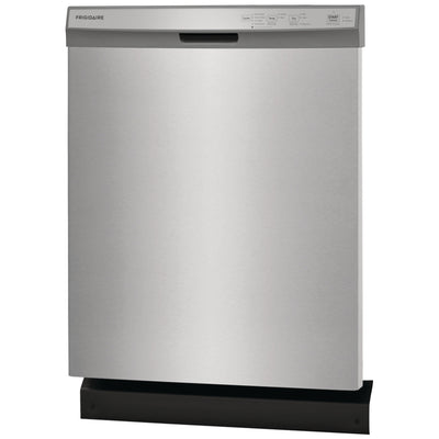 Frigidaire FDPC4314AS Dishwasher, 24 inch Exterior Width, 54 dB Decibel Level, Full Console, Plastic Interior, 4 Wash Cycles, 14 Capacity (Place Settings), Hard Food Disposal, 2 Loading Racks, Stainless Steel colour