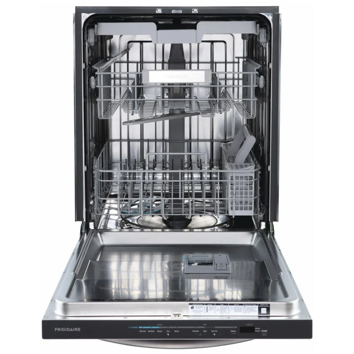Frigidaire FDSH4502BF Dishwasher, 24 inch Exterior Width, 49 dB Decibel Level, Fully Integrated, Stainless Steel (Interior), 5 Wash Cycles, 14 Capacity 3 Loading Racks, Stainless Steel color