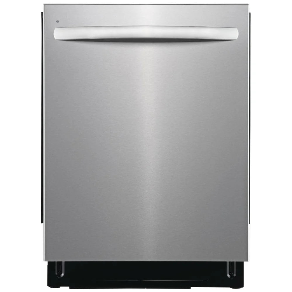 Frigidaire FDSH4502BF Dishwasher, 24 inch Exterior Width, 49 dB Decibel Level, Fully Integrated, Stainless Steel (Interior), 5 Wash Cycles, 14 Capacity 3 Loading Racks, Stainless Steel color