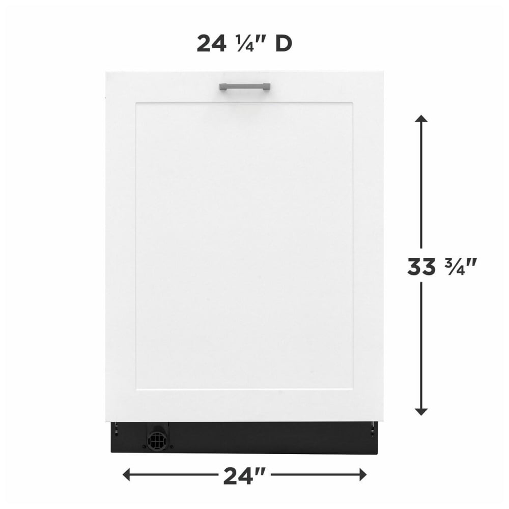 Frigidaire FDSR4501AP Dishwasher, 24 inch Exterior Width, 49 dB Decibel Level, Fully Integrated, Stainless Steel (Interior), Custom Panel Ready, 5 Wash Cycles, 14 Capacity (Place Settings), Hard Food Disposal, 3 Loading Racks, Panel Ready