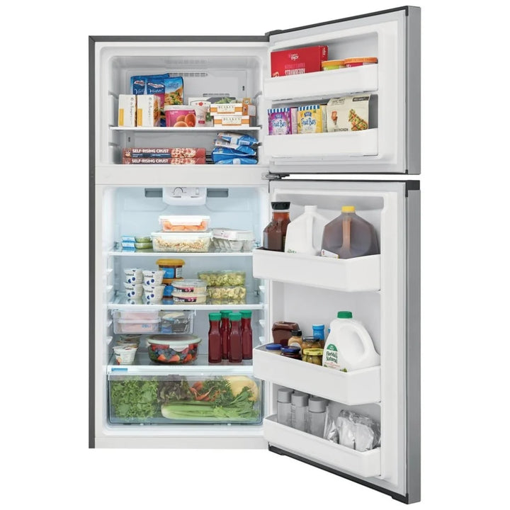Frigidaire FFHT1425VV Top Freezer Refrigerator, 28 inch Width, ENERGY STAR Certified, 13.9 cu. ft. Capacity, Stainless Steel colour