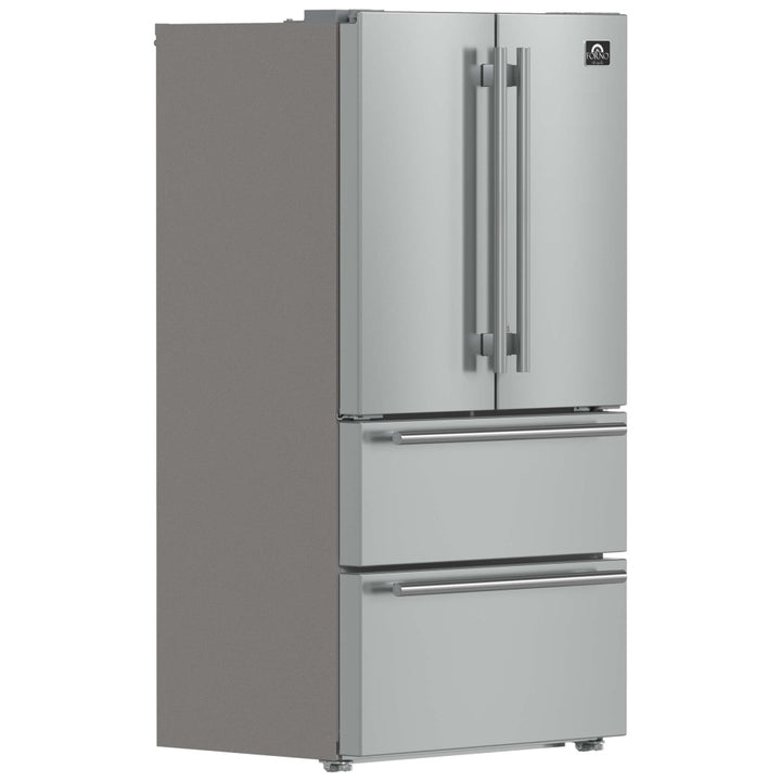 Forno Moena 19.2 Cu.Ft. 36-in French Door Refrigerator FFRBI1820-36SB