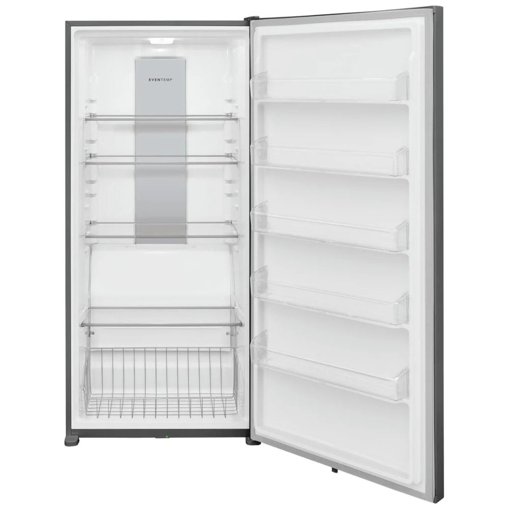 Frigidaire FFUE2024AN Upright Freezer, 32 5/8 inch Width, ENERGY STAR Certified, 20.0 cu. ft. Capacity, Automatic, Reversible Door, Carbon