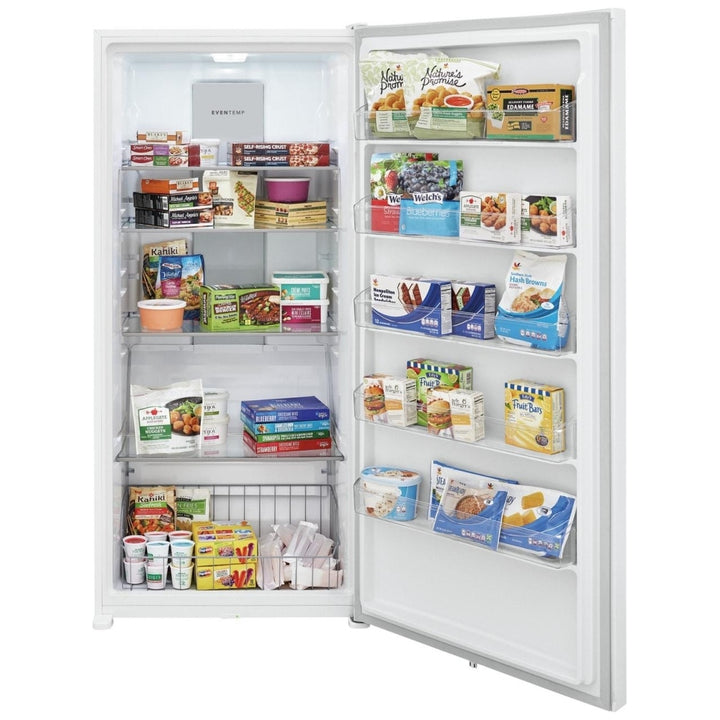 Frigidaire FFUE2024AW Upright Freezer, 33 inch Width, 20 cu. ft. Capacity, Automatic, ENERGY STAR Certified, Reversible Door, Interior Light