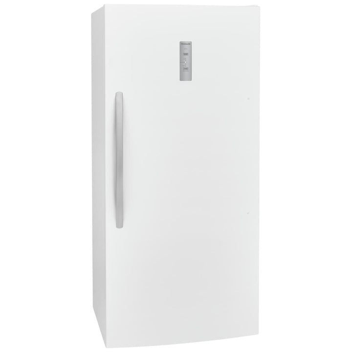 Frigidaire FFUE2024AW Upright Freezer, 33 inch Width, 20 cu. ft. Capacity, Automatic, ENERGY STAR Certified, Reversible Door, Interior Light
