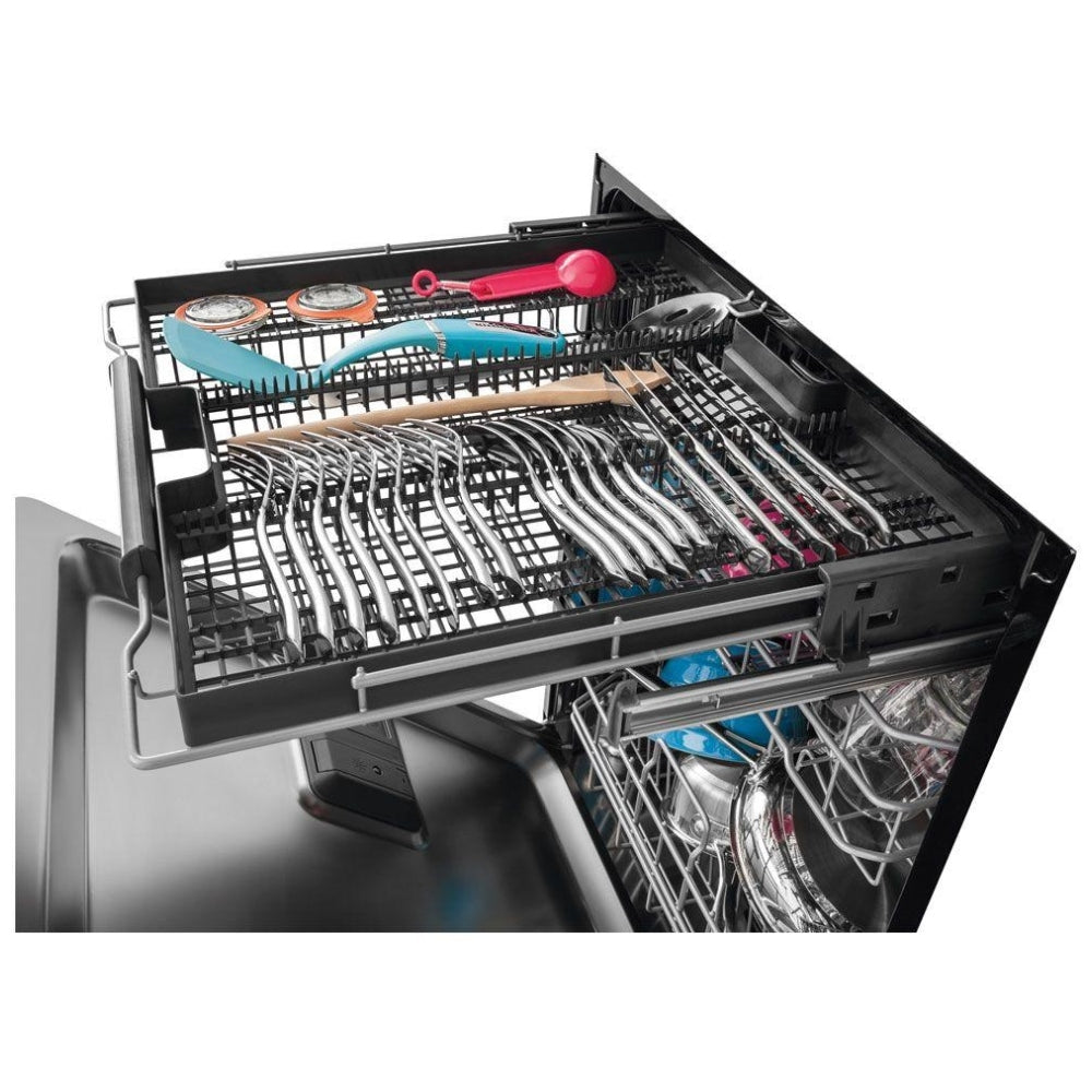 Frigidaire Gallery FGID2479SF Dishwasher, 24 inch Exterior Width, 49 dB Decibel Level, Fully Integrated, Stainless Interior, 7 Wash Cycles, 14 Capacity (Place Settings), 3 Loading Racks, Stainless Steel colour