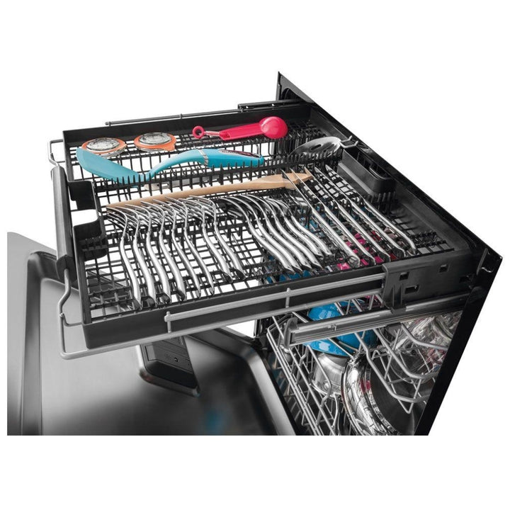 Frigidaire Gallery FGID2479SF Dishwasher, 24 inch Exterior Width, 49 dB Decibel Level, Fully Integrated, Stainless Interior, 7 Wash Cycles, 14 Capacity (Place Settings), 3 Loading Racks, Stainless Steel colour