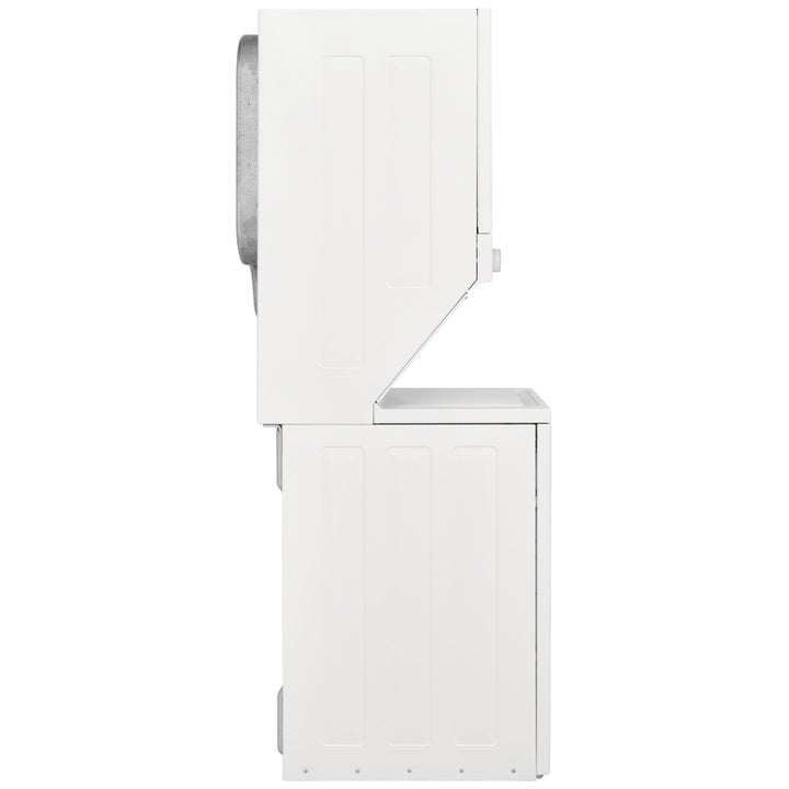 Frigidaire FLCE752CAW Laundry Center, Contains Agitator, White colour Washer: 4.5 cu. ft. Capacity, 27 inch Width, 10 Wash Cycles, 850 RPM Spin Speed