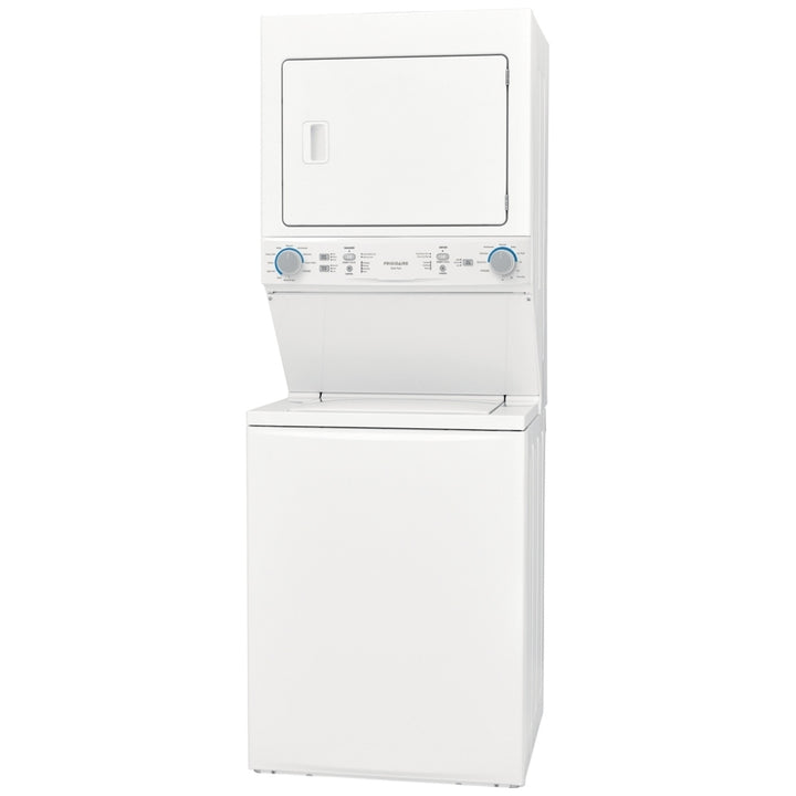 Frigidaire FLCE752CAW Laundry Center, Contains Agitator, White colour Washer: 4.5 cu. ft. Capacity, 27 inch Width, 10 Wash Cycles, 850 RPM Spin Speed
