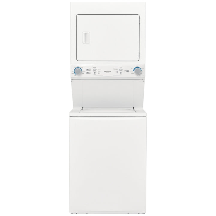 Frigidaire FLCE752CAW Laundry Center, Contains Agitator, White colour Washer: 4.5 cu. ft. Capacity, 27 inch Width, 10 Wash Cycles, 850 RPM Spin Speed