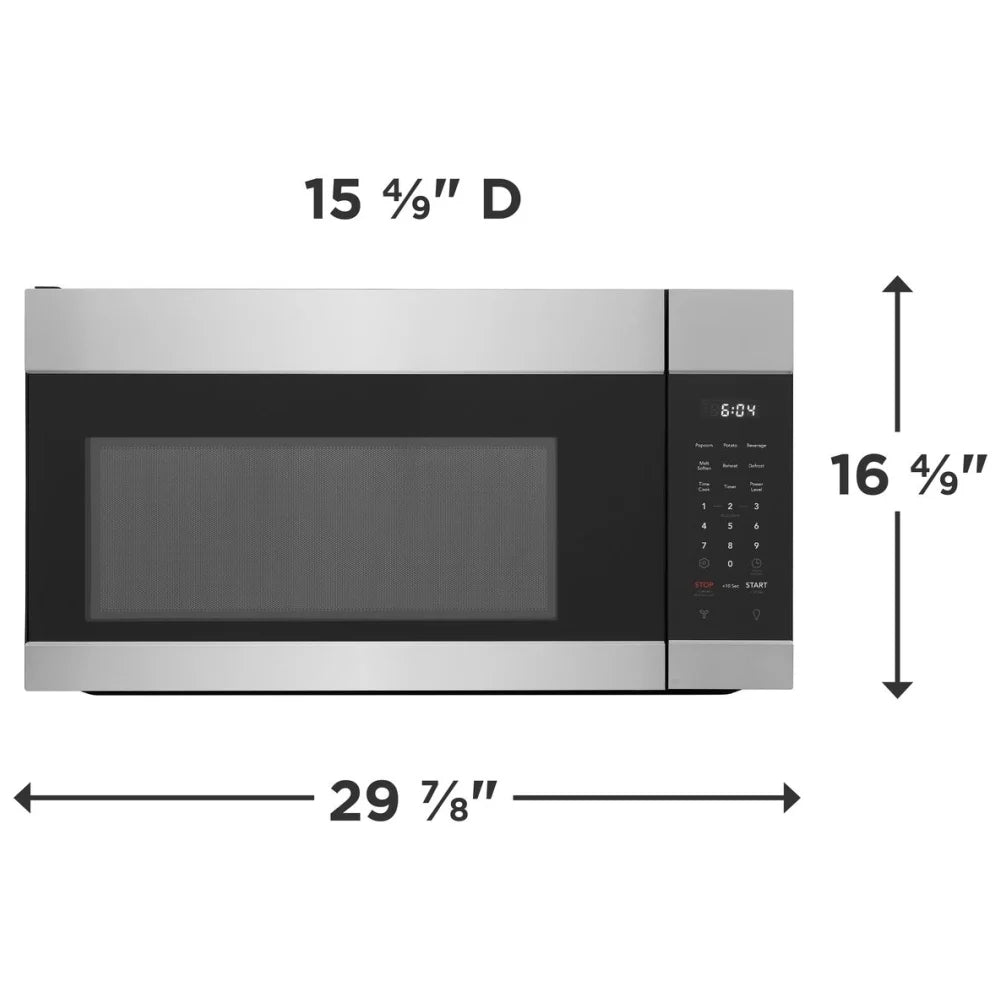 Frigidaire FMOS174CBS Over-the-Range Microwave, 30 inch Width, 1.7 cu. ft. Capacity, 2-Speed Ventilation, Stainless Steel
