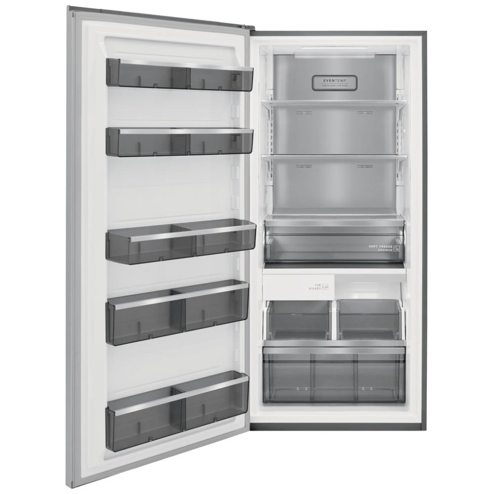 Frigidaire Professional FPFU19F8WF Upright Freezer, 33 inch Width, 18.6 cu. ft. Capacity, Frost Free, Reversible Door, Stainless Steel