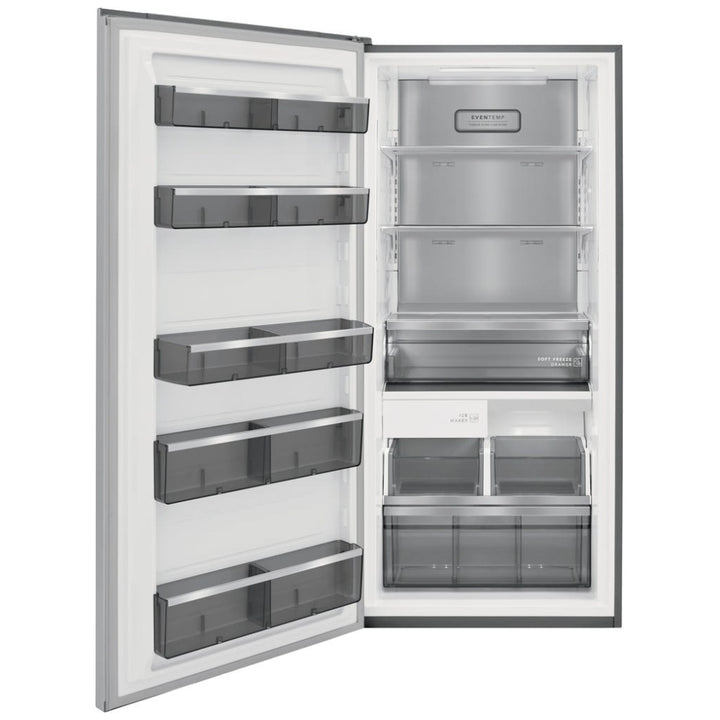 Frigidaire Professional FPFU19F8WF Upright Freezer, 33 inch Width, 18.6 cu. ft. Capacity, Frost Free, Reversible Door, Stainless Steel