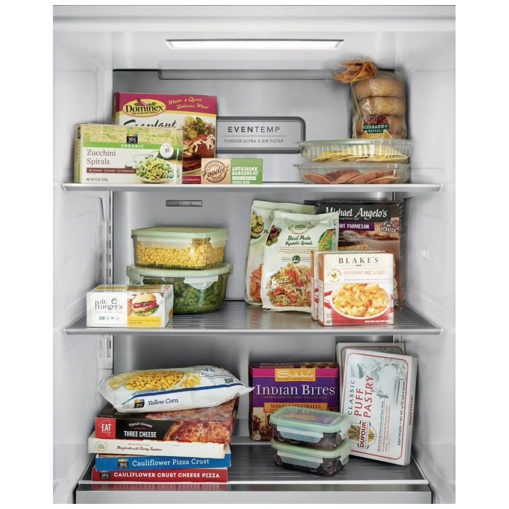 Frigidaire Professional FPFU19F8WF Upright Freezer, 33 inch Width, 18.6 cu. ft. Capacity, Frost Free, Reversible Door, Stainless Steel