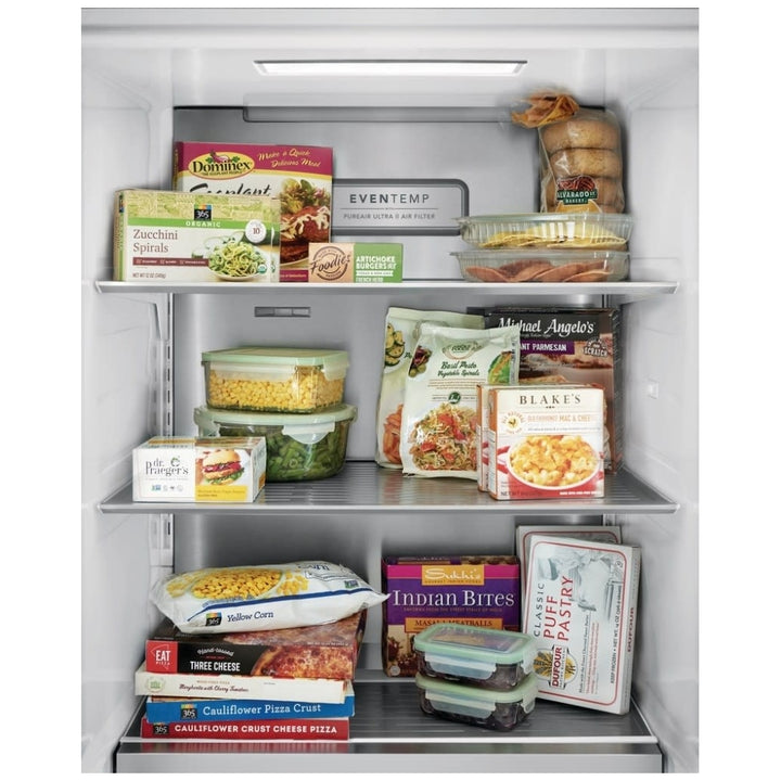 Frigidaire Professional FPFU19F8WF Upright Freezer, 33 inch Width, 18.6 cu. ft. Capacity, Frost Free, Reversible Door, Stainless Steel