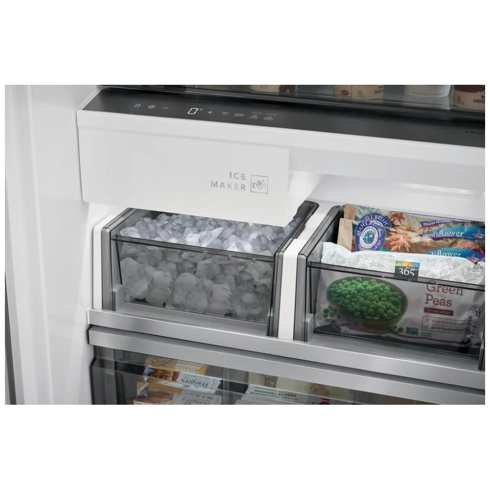 Frigidaire Professional FPFU19F8WF Upright Freezer, 33 inch Width, 18.6 cu. ft. Capacity, Frost Free, Reversible Door, Stainless Steel