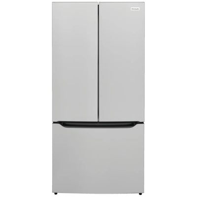 Frigidaire FRFG2033AV Counter Depth French Door Refrigerator, 33 inch Width, 19.6 cu. ft. Capacity, Counter Depth, Water Dispenser (Interior), Ice Dispenser (Freezer Located), ENERGY STAR Certified, Stainless Look colour, CrispSeal® Plus Crispers
