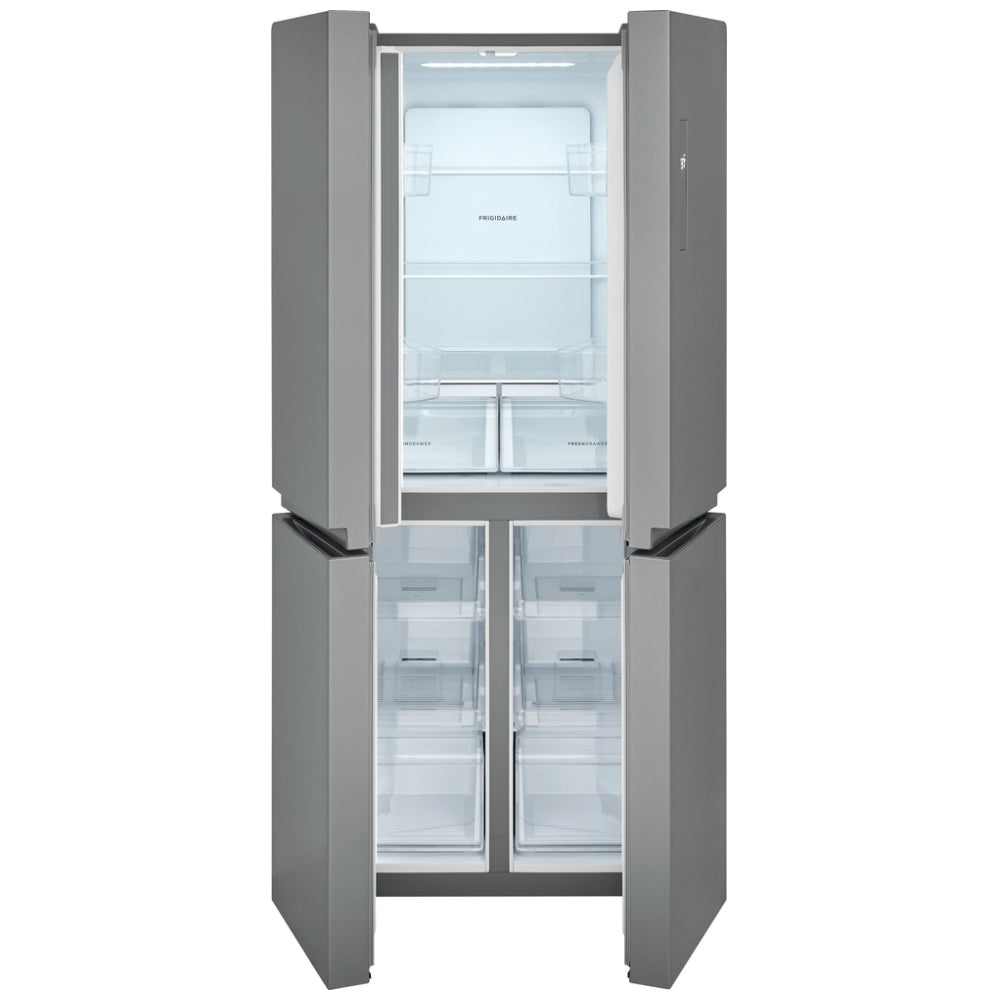 Frigidaire FRQG1721AV Counter Depth French Door Refrigerator, 33 inch Width, 17.4 cu. ft. Capacity, Counter Depth, Brushed Steel colour
