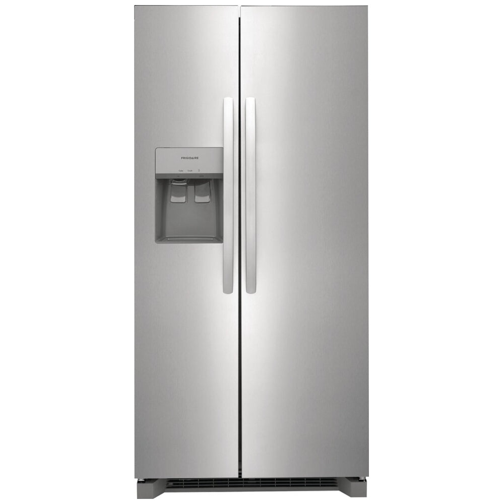 Frigidaire 33" 22.3 Cu. Ft. Side-By-Side Refrigerator with Ice & Water Dispenser (FRSS2323AS) - Stainless Steel