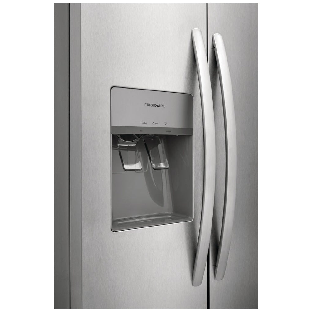 Frigidaire 33" 22.3 Cu. Ft. Side-By-Side Refrigerator with Ice & Water Dispenser (FRSS2323AS) - Stainless Steel