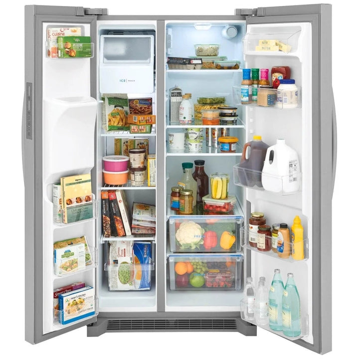 Frigidaire 25.6 Cu. Ft. 36'' Standard Depth Side by Side Refrigerator FRSS26L3AF Stainless Steel