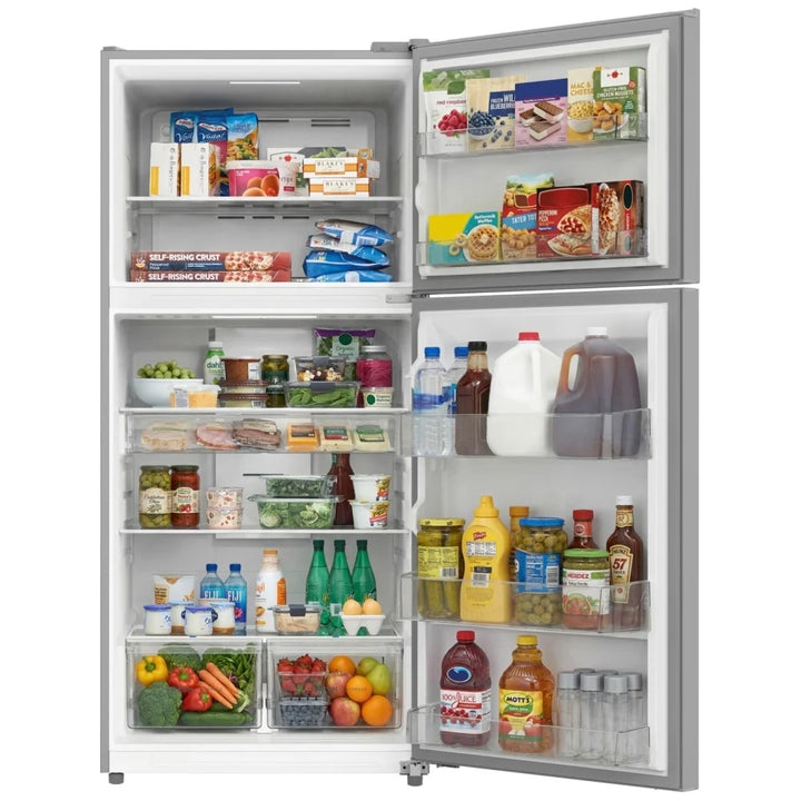 Frigidaire FRTE2246AS Top Freezer Refrigerator, 30 inch Width, 22 cu. ft. Capacity, Optional Ice Maker (Special Order), ENERGY STAR Certified, Stainless Steel colour, Even Temp™ Cooling Category: Top Freezer Refrigerators