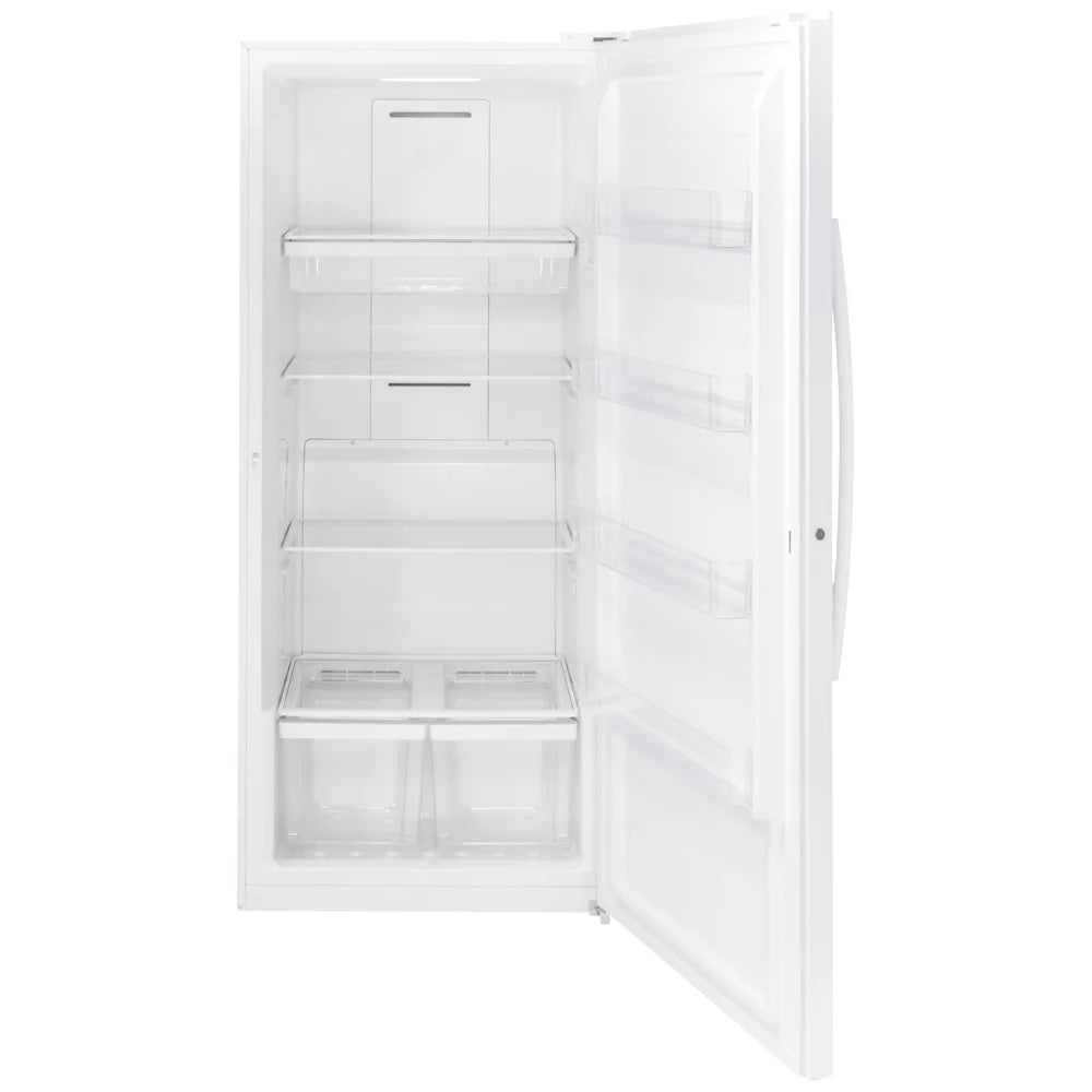 GE FUF21DLRWW Upright Freezer, 33 inch Width, 21.3 cu. ft. Capacity, Frost Free, ENERGY STAR Certified, Interior Light (Freezer), White colour Garage ready